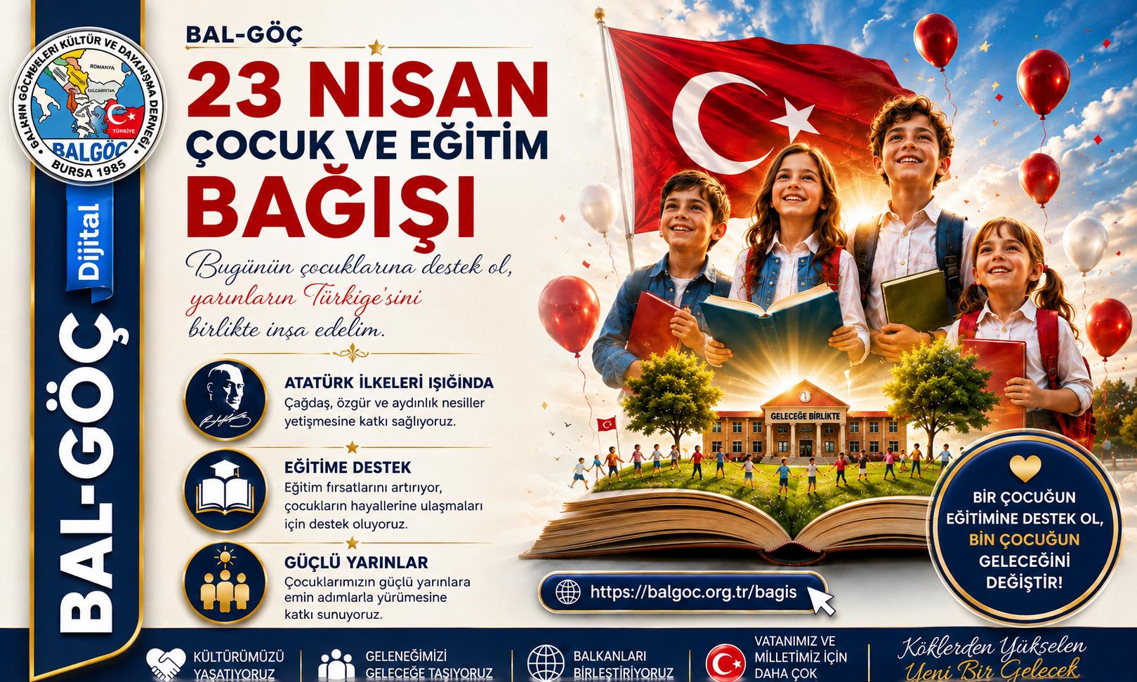 23 Nisan Çocuk ve Eğitim Bağışı